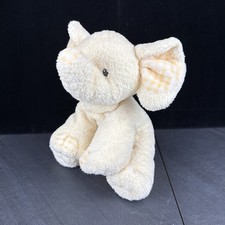 Ty Tylux Pluffies Yellow Winks Elephant 10" Plush Stuffed Animal Toy 2006
