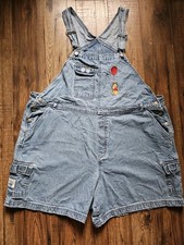 Vintage Disney Winnie the Pooh Denim Jean Overalls Plus Size Y2K 90s Womens