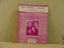 Can Anyone Explain - Benny Benjamin & George Weiss - Sheet Music 1950 READ