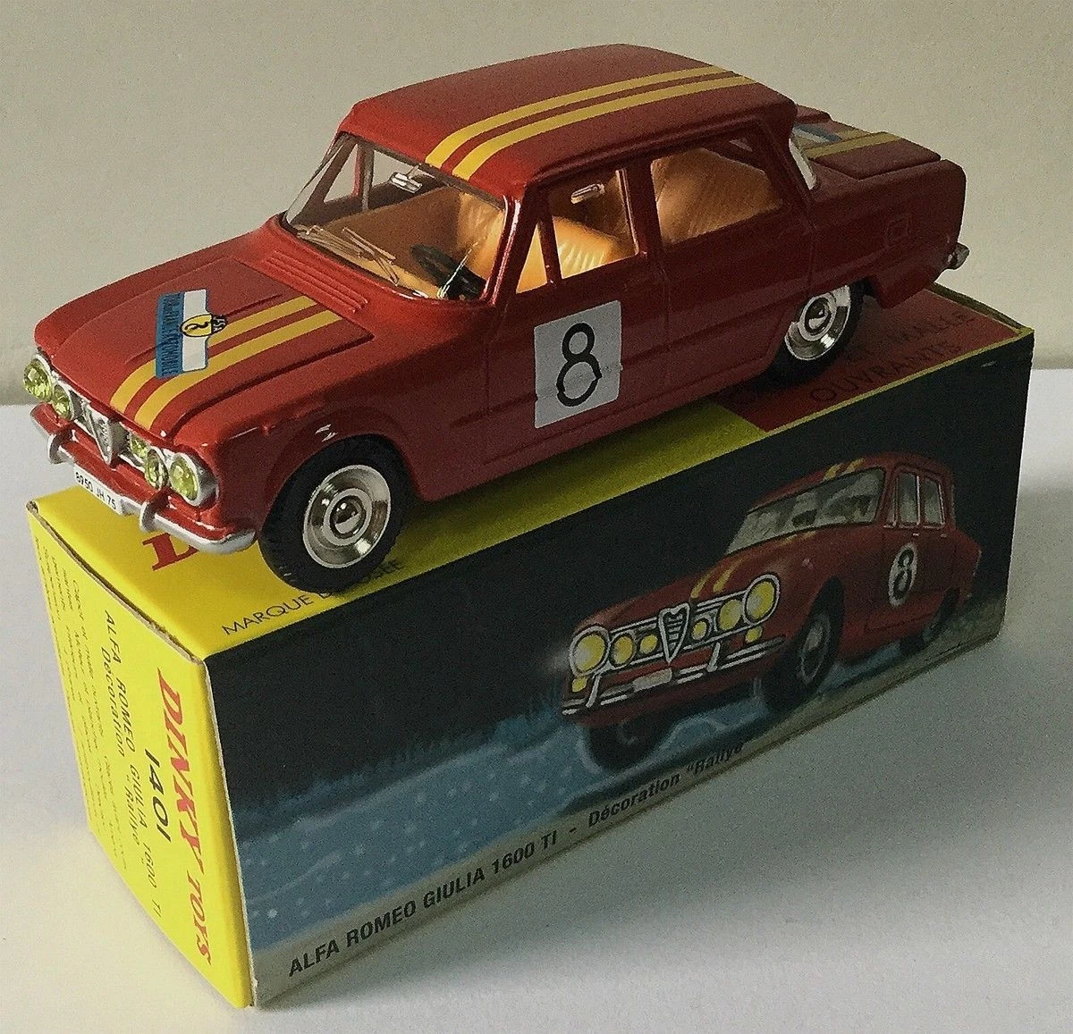 Dinky Toys - Coche a escala - Dinky Toys 514 Alfa Romeo Giulia 1600 TI