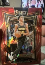 2024-25 Panini Select Concourse Zaccharie Risacher #86 Red Cracked Ice Prizm RC