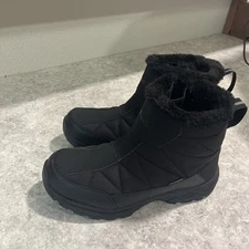 Silent Care Waterproof Mid-Calf Winter Snow Men WP Boots Black Size NEW 9158