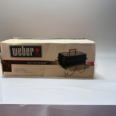 Vintage 1999 Weber Gas Go-Anywhere Outdoor Grill in Jet Black RARE NIB NEW!