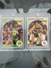 Shawn Kemp SuperSonics & Drazen Petrovic Trail Blazers Rookie cards 