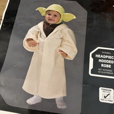 Star Wars Yoda Halloween Dress Up Costume Toddler Little Kids 2T-3T NEW