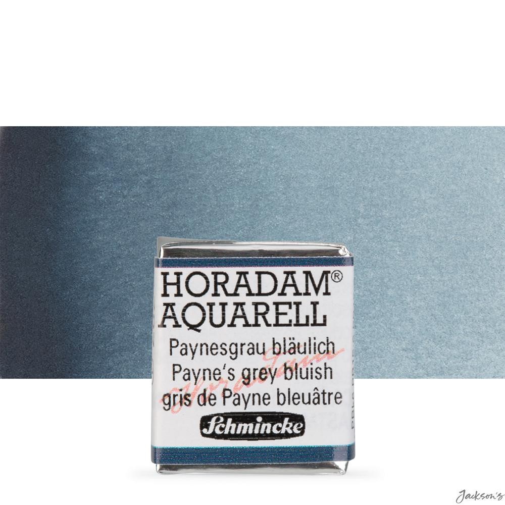 Schmincke Horadam Watercolour Paint Half Pan Payne's Grey Bluish For Artists