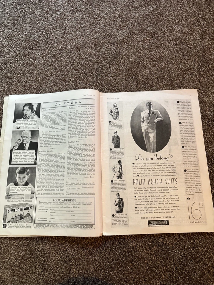 Time Magazine June 29, 1936 First Lord Of The British Admiralty Vol XXVII #26 - Image 4 of 4