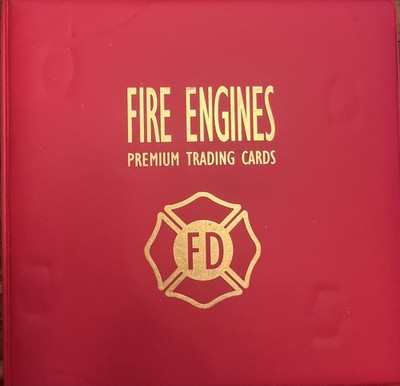 Fire Engines Premium Trading Card Album Binder w/ Full Set Bon Air Virginia