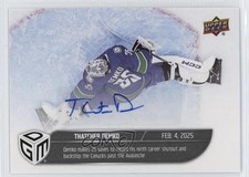 2024-25 Upper Deck Game Dated Moments Achievement Thatcher Demko #52 Auto vk3