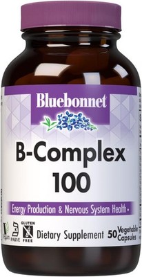 Bluebonnet Nutrition B Complex 100 Vegetable Capsules, Complete Full Spectrum, V