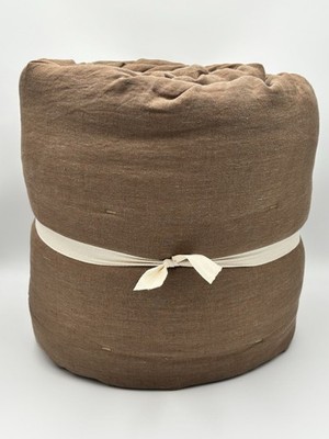 Pottery Barn Belgian Flax Linen Comforter ~ King/Cal. ~ Bronze