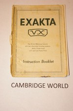 EXAKTA VX CAMERA INSTRUCTION MANUAL GUIDE BOOK ORIGINAL GENUINE