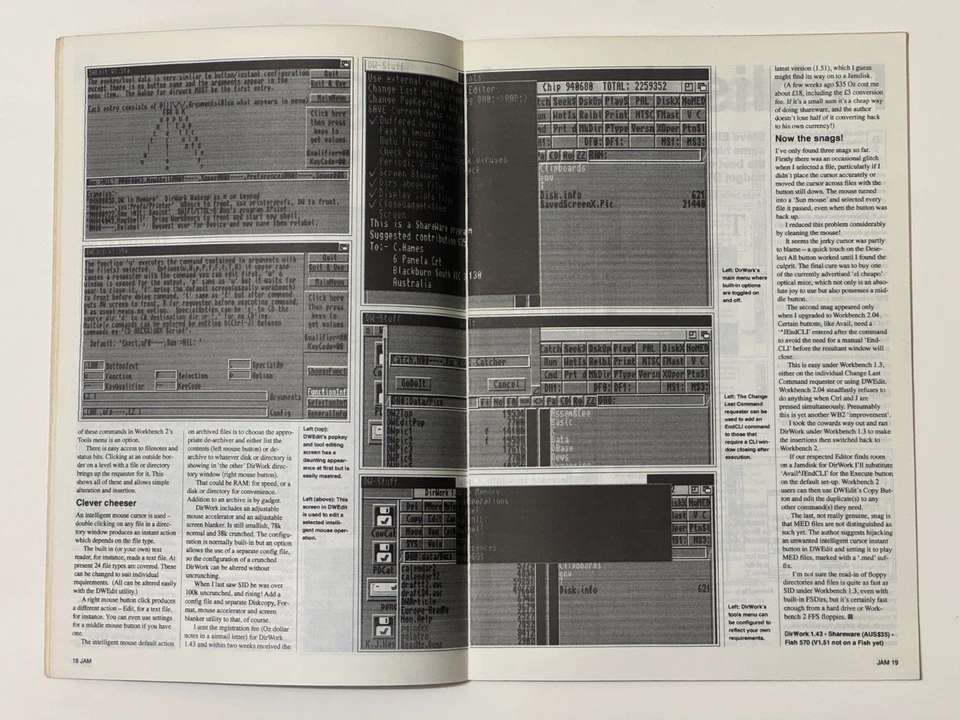 Just Amiga Monthly - JAM Magazine Issues 19-24 (1992) Very Good Condition - Rare - Image 4 of 4