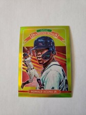 2020 Donruss Optic Lime Green Prizm Ronald Acuna Jr Diamond kings ATLANTA BRAVES