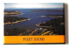 Puget Sound Washington FRIDGE MAGNET travel souvenir "style B"