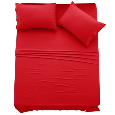 Bed sheet set 4 Piece Ultra Soft Microfiber Deep Pocket Sheets Hotel Quality