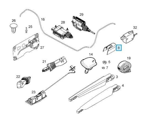 Rear Wiper Arm Nut Cap Cover Vauxhall Corsa E 2015 to 19 NEW 93178860 New - Picture 6 of 12