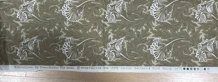 MODA Fabrics Pattern #1844 TULIP 1875 A Mom's Garden Barbara Brackman 2 yards - Image 3 of 3