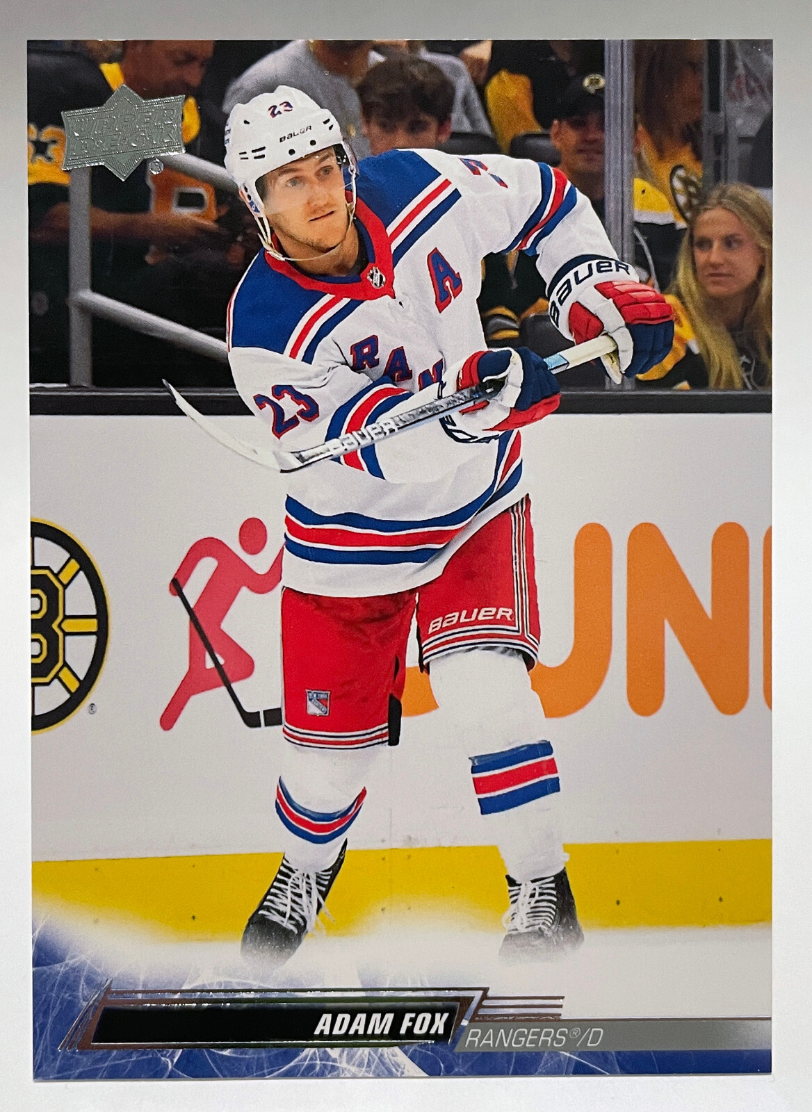 2022-23 Upper Deck #373 - ADAM FOX - New York Rangers