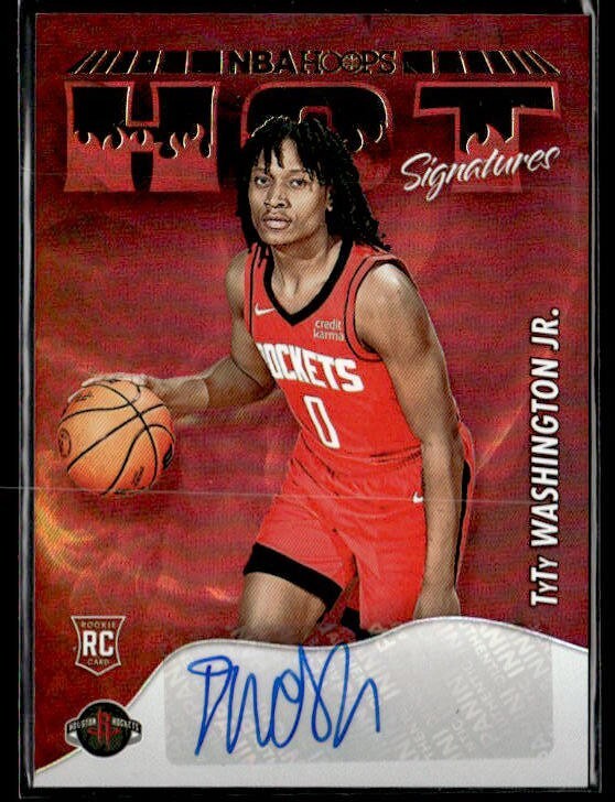 L881 - 2022-23 Hoops Hot Signatures Rookies #29 TyTy Washington Jr. Auto
