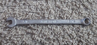 Armstrong 25-460 USA 5/16'' Satin Finish Chrome 12pt Combination Wrench  