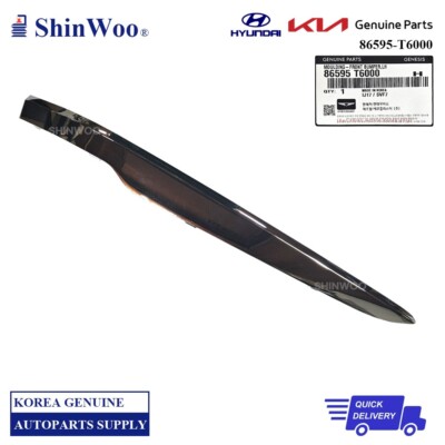 GENUINE Hyundai Kia MOULDING-FRONT BUMPER LH OEM 86595-T6000 | eBay
