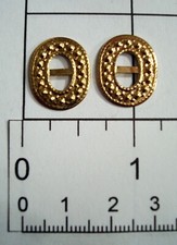 Vintage Metal Buckle Sliders Scrapbook Doll Belts Shoes Gold or Silver Lot of 10