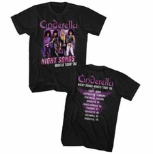 Cinderella Rock Band Concert T-shirt - Night Songs World Tour '86