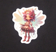 Colorful Cute Fairy Sticker 2" x 1.75" O