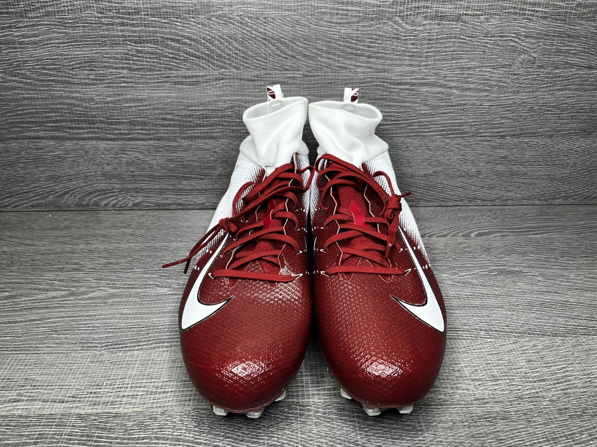 Nike Vapor Untouchable Pro 3 Football Cleats Size 16 Maroon White