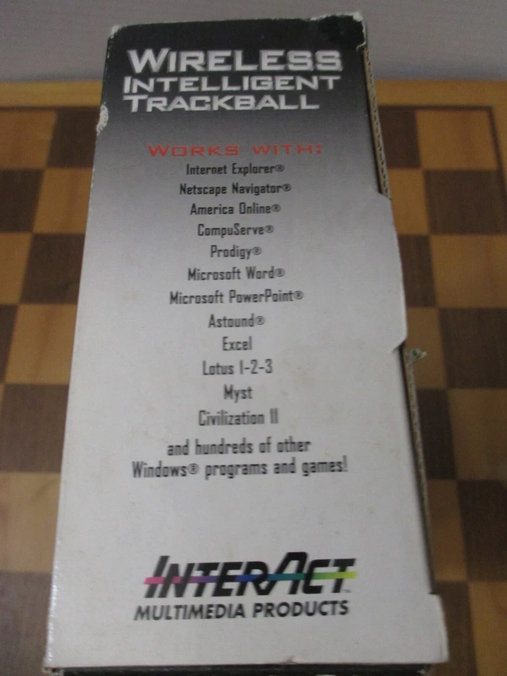 InterAct Wireless Intelligent Trackball mouse RS232 18 Button Remote SV-2010 NEW - Image 3 of 4