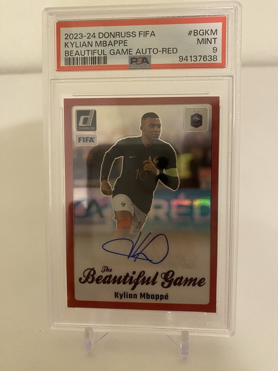 エムバペ 直筆サイン 2023-24 Panini donruss Mbappe 2023-24 Panini Donruss - Beautiful Game Auto-RED #BG-KM