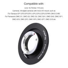 PTX110-M4/3 Lens Adapter Ring for Pentax 110 Lens to Camera with M4/3 Mount