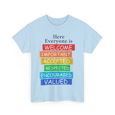 Here Everyone Is Welcome Important Idaho Teacher Funny T-Shirt