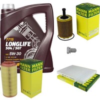 Mann Inspektionspaket 5L Mannol Longlife 504/507 5W-30 FüR VW Lupo 1.2 TDI 3L