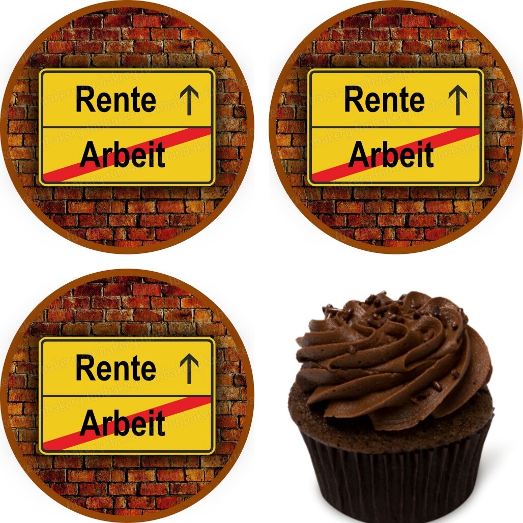 Tortenaufsatz „Goodbye Tension, Hello Pension“ – Gold-glitzernd, 14,8 X 23,3 Cm, Für Ruhestands-Partys