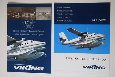 de Havilland Canada DHC-6 Twin Otter Viking 400 Verkaufsprospekte x2