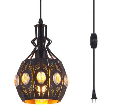 Hanging Lamps Swag Lights Plug in Pendant Light Retro Rustic Vintage Loft Design
