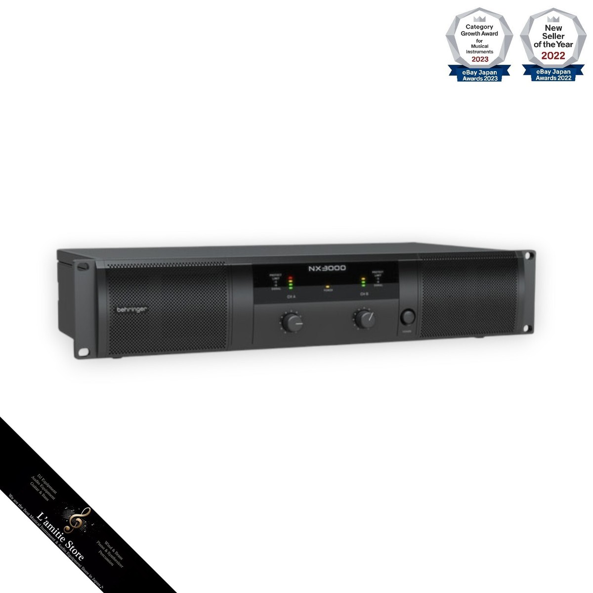Behringer NX3000 3000W Ultra-Lightweight Class-D Power Amplifier