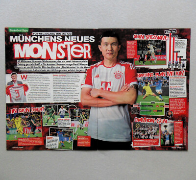 Min-jae Kim - FC Bayern München - 2 x A4, 42 cm x 28 cm, Clippings #.