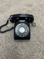 Vintage ITT Rotary Dial Black Telephone - Untested