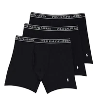 Polo Ralph Lauren NWXBP3 Big & Tall Stretch Classic Boxer Briefs - 3 Pack