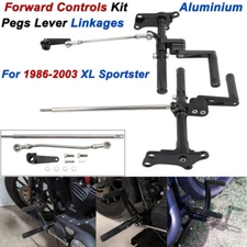 CNC Forward Controls Pegs Levers Kit For Harley Sportster XL883 1200 1986-2003