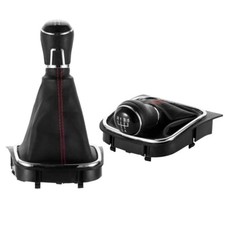 5 Speed Car Gear Shift Stick Knob Handle Shifter Boot Cover For Vw Golf Mk56 5 Speed Car Gear Shift Stick Knob Handle Shifter Boot Cover For Vw Golf Mk56