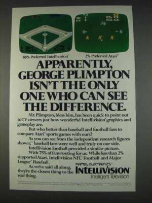 1982 Mattel Electronics Intellivision Ad - Difference
