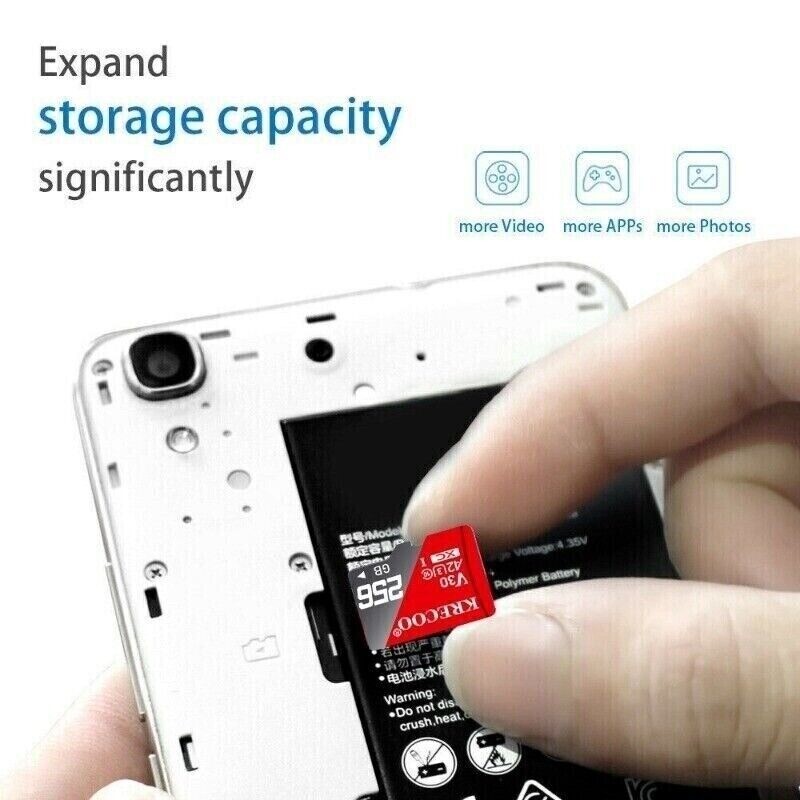 High speed Micro SD Card Ultra 128/256GB 1TB Class 10 Memory Card SD A2 TF Lot eBay