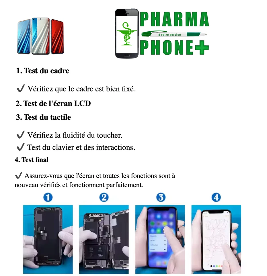 ECRAN COMPLET OLED POUR IPHONE X XR XS 11 12 13 14 15 16 PRO MAX PLUS MINI🇫🇷 - Imagen 2 de 4