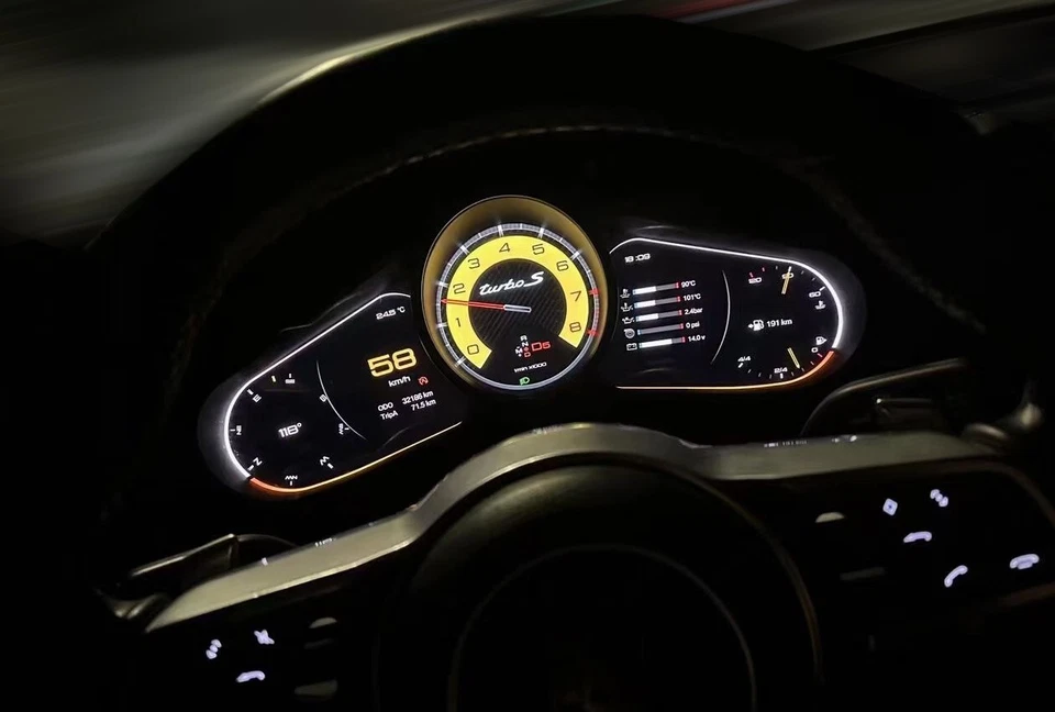 Cuadro de instrumentos digital LCD para Porsche Panamera 2010-2016 velocímetro compatible Foto 2 de 4