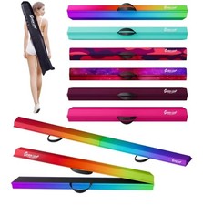 6FT Folding Balance Beam Non Slip Base Gymnastics Beam Practice Training Rainbow