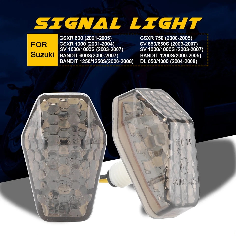 Intermitente de luz de señal de giro LED para Suzuki GSXR600 GSXR750 Bandit 1200S 2001-2005 Foto 2 de 4
